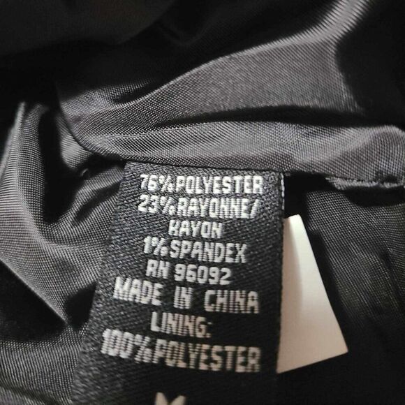 Willi Smith Black White Wing Collar Jacket Ties at Waist size Medium - Picture 2 of 11